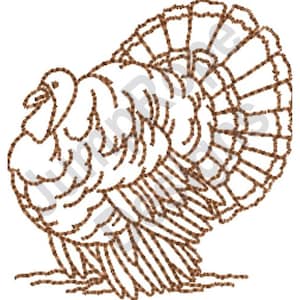 Thanksgiving Turkey - Machine Embroidery Design