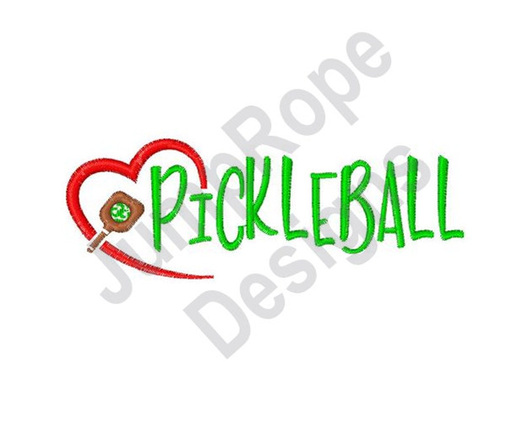 Pickleball Machine Embroidery Design Etsy
