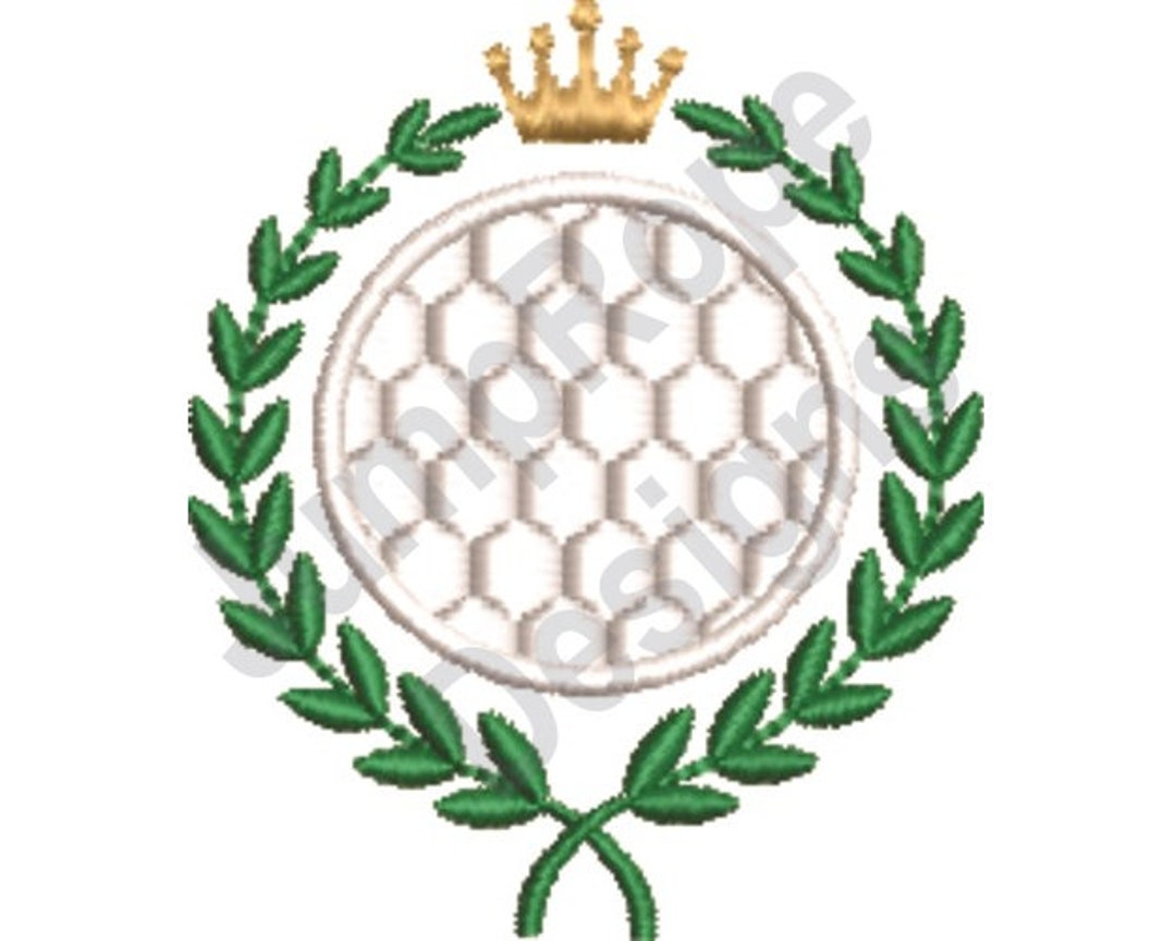 Golf Ball 2 Machine Embroidery Design Etsy