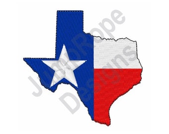 Texas State Flag - Machine borduurwerk ontwerp