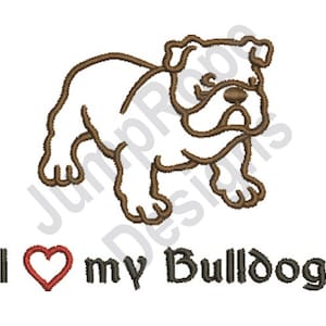 My Bulldog - Conception de broderie à la machine