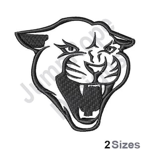 Panther Mascot Outline - Machine Embroidery Design - 2 Sizes