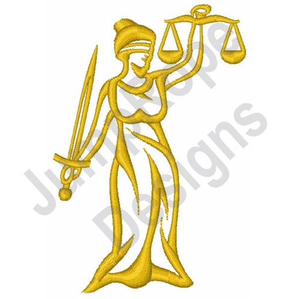 Blind Justice - Machine Embroidery Design