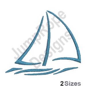 Sailboat Outline - Machine Embroidery Design