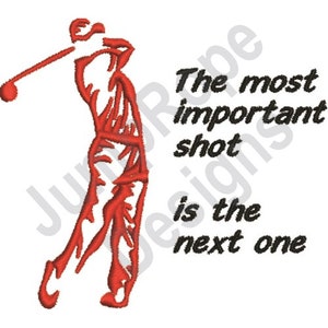 Golfer 3B - Machine Embroidery Design