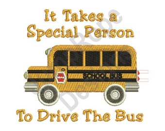 Drive The Bus - Machine Embroidery Design