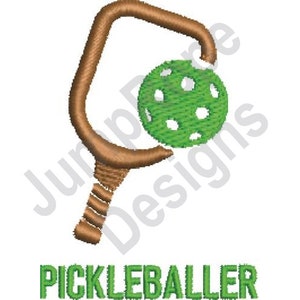 Pickleballer - Machine Embroidery Design