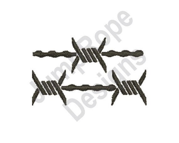 Barbed Wire Fence - Machine Embroidery Design