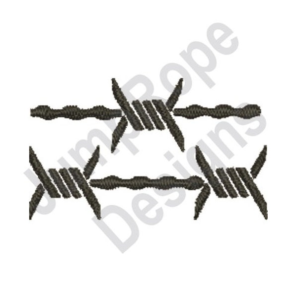 Barbed Wire Fence - Machine Embroidery Design