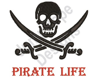 Pirate Life - Machine Embroidery Design