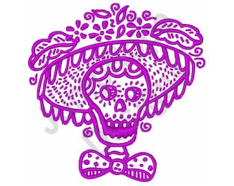 Sugar Skull - Machine Embroidery Design