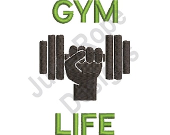 Gym Life - Machine Embroidery Design