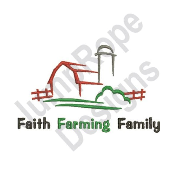 Faith Farming Family - Machine Embroidery Design