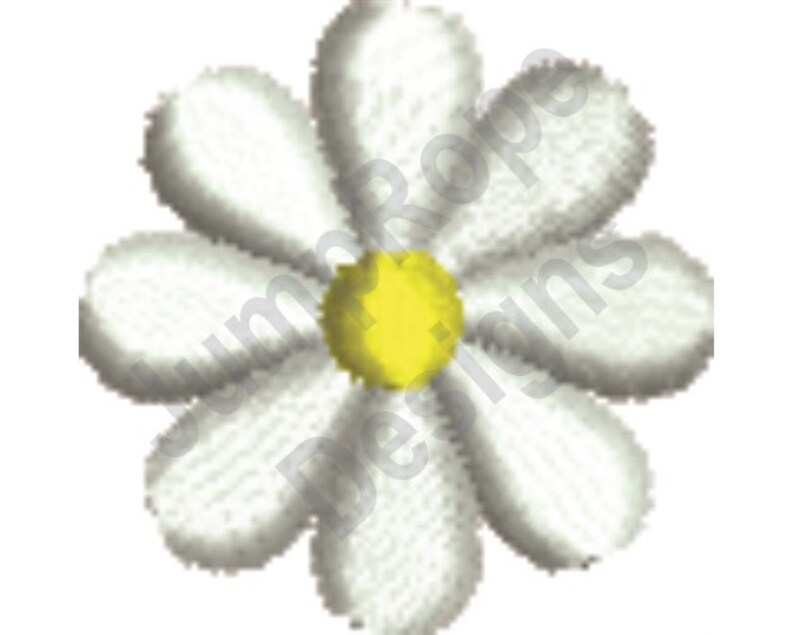 Daisy Machine Embroidery Design Etsy