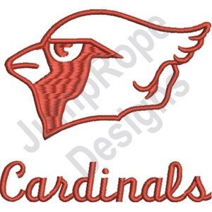 Cardinal Mascot - Machine Embroidery Design