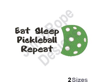 Pickleball  - Machine Embroidery Design - 2 Sizes
