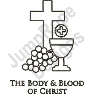 Eucharist Outline - Machine Embroidery Design