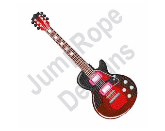 Guitar - Machine Embroidery Design