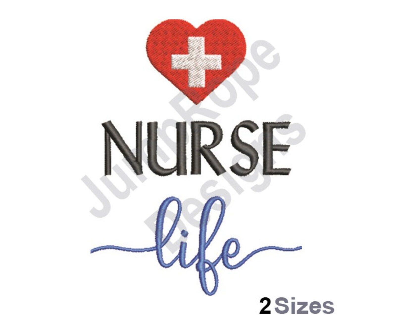 Nurse Life 1 Small Machine Embroidery Design Etsy