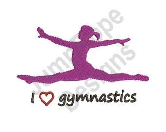 Love Gymnastics - Machine Embroidery Design