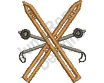 Snow Ski - Machine Embroidery Design