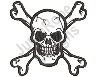 Skull and Crossbones - Machine Embroidery Design - Etsy