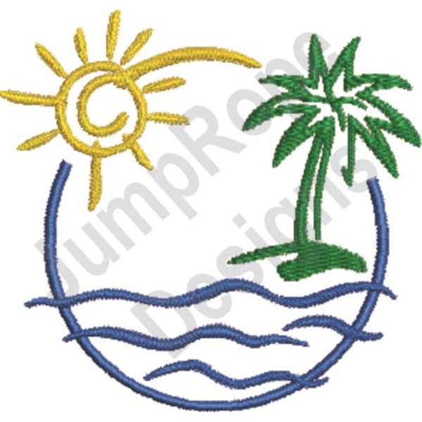 Beach Embroidery - Etsy