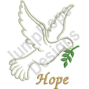 Hope Dove - Machine Embroidery Design