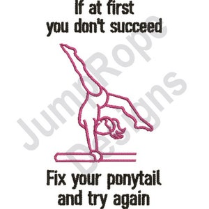 Gymnastics 7B - Machine Embroidery Design