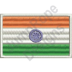 Bandera india - Diseño de bordado a máquina
