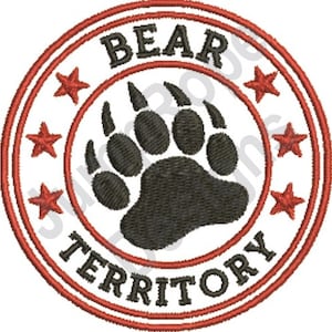 Bear Territory - Machine Embroidery Design