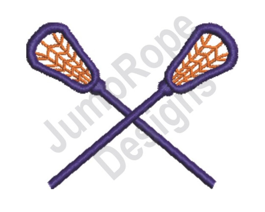 Lacrosse Machine Embroidery Design Etsy