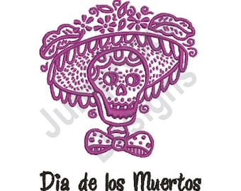 Dia De Los Muertos 2A - Machine Embroidery Design