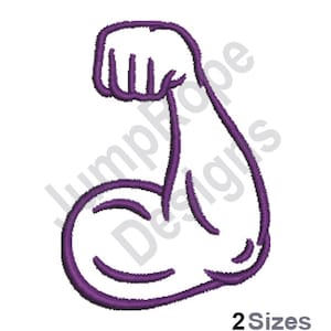 Muscle Arm - Machine Embroidery Design