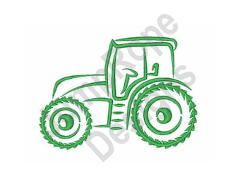 Tractor Truck - Machine Embroidery Design