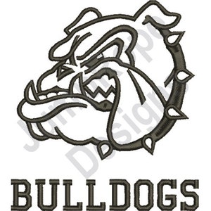 Bulldogs Mascot - Machine Embroidery Design