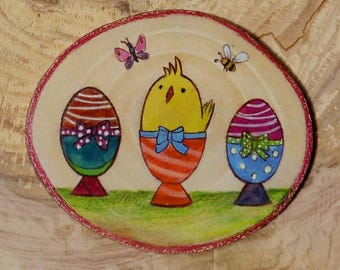 Easter, EASTER wooden decoration, wood, Easter ornament, easter decoration, decoration, handmade