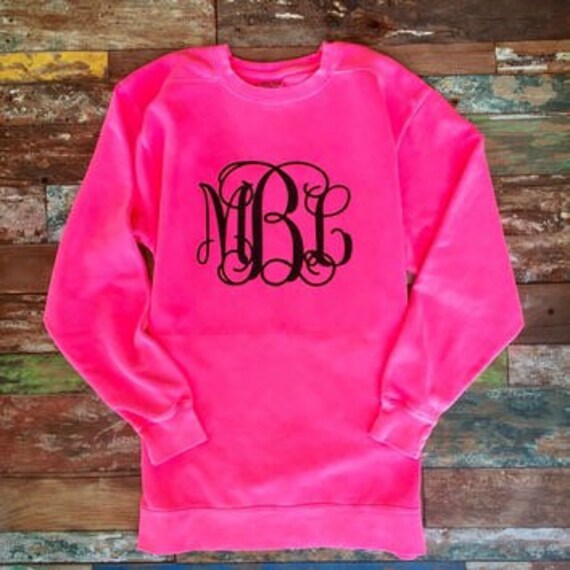 etsy monogram sweatshirt
