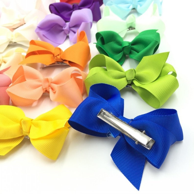 8cm Grosgrain Ribbon Hair Bows for Hair Clips for Women Baby Etsy