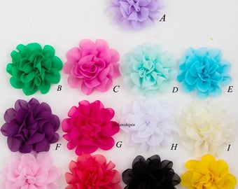 Artificial Fabric Flowers for Headbands Chic Shabby Chiffon - Etsy