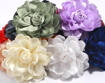 11cm Korean Fabric Rose Flower for Brooches Women Elegant Corsage Scarf Buckle Shirt Collar for Pins Fashion Jewelry Wedding for Brooch