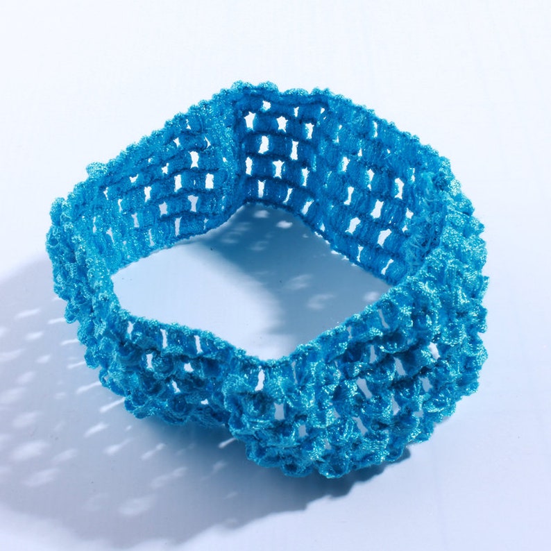 4CM Fashion Crochet Elastic Band For Hair Accessories Hollow Etsy