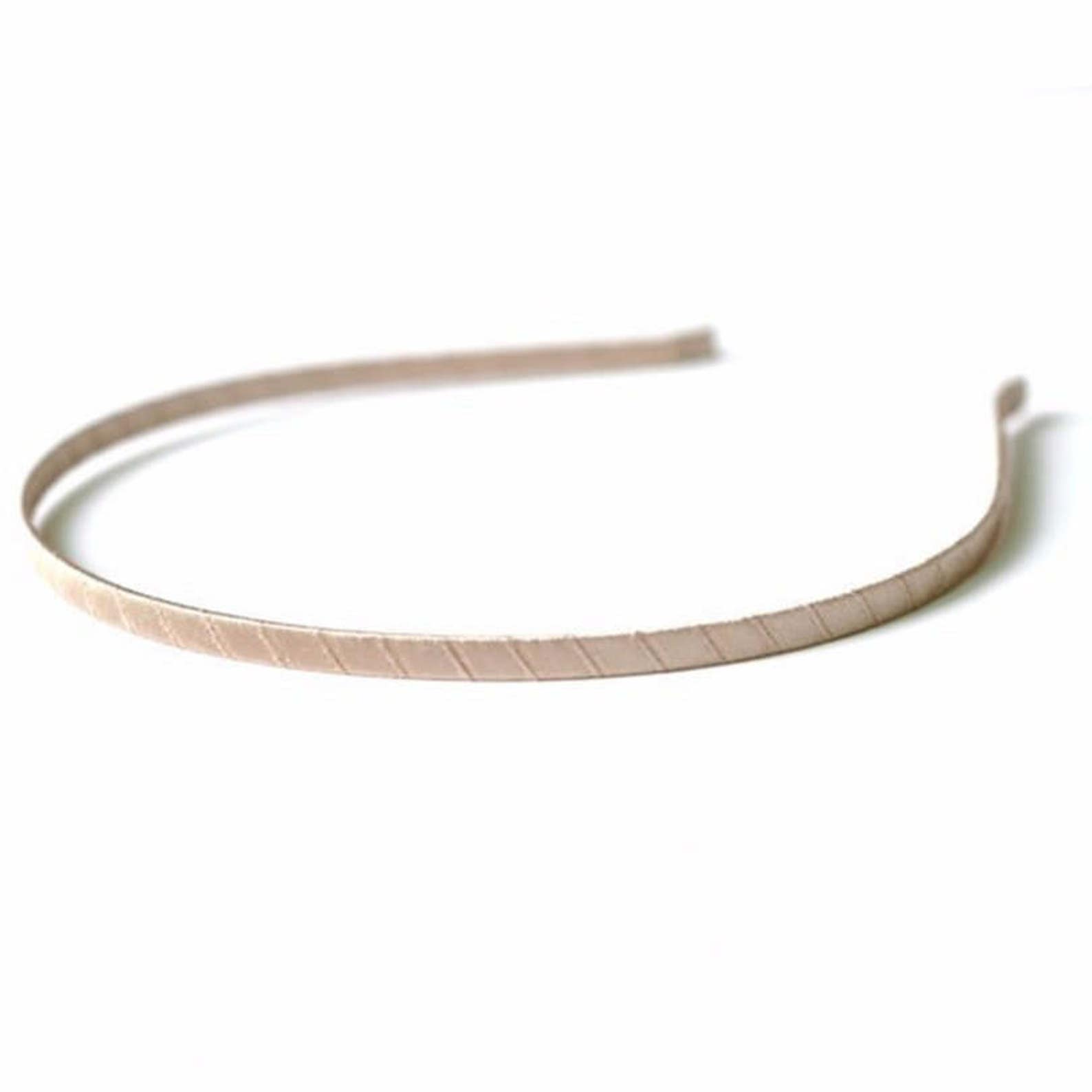 16colors 5MM Wide Metal Hard Headbands Ribbon Covered Headband Etsy