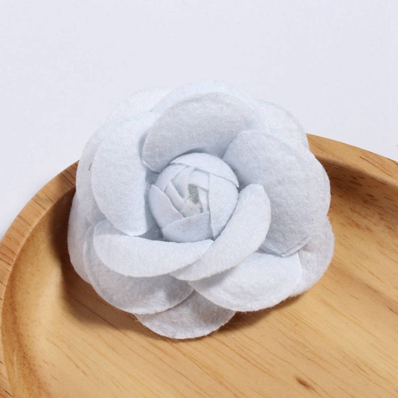 9colors 6.5cm Rolled Petal Rose Hair Flowers for Hair Clips Nonwovens Fabric Flowers with leaves For Hair Accessories For baby Headbands