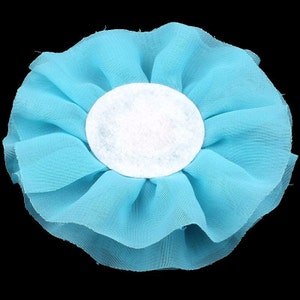 Big Chiffon FlowerRhinestone Pearl Button For Hair Accessories Artificial Fabric Flowers For Headbands Diy Flower Supplies 4 image 2
