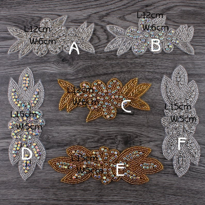 GORGECRAFT Strassbesatz Kette - 1 Yard Glitzer Applikation Für DIY & Näharbeiten (11 Zoll Breit)