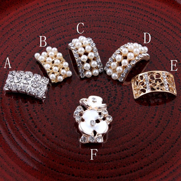 Newborn Rectangle Shaped Metal Flatback Crystal Button For Craft Bling Alloy Pearl Button for Grils Hair Accessories