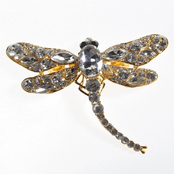 Fashion High Quality Large Vintage Dragonfly Brooches for Women Dress Scarf Brooch Pins Jewelry Accessories Gift