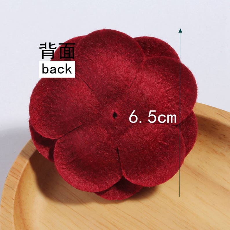 9colors 6.5cm Rolled Petal Rose Hair Flowers for Hair Clips Nonwovens Fabric Flowers with leaves For Hair Accessories For baby Headbands