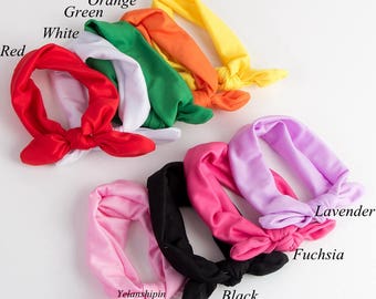 Baby Girl Top Knot Headband - Bunny Ear Hair Wrap